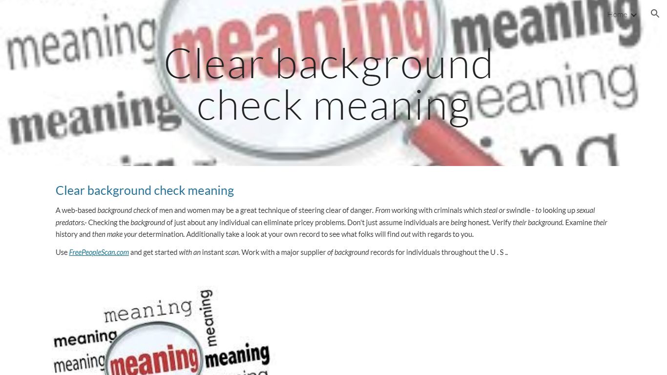 Clear background check meaning - Google